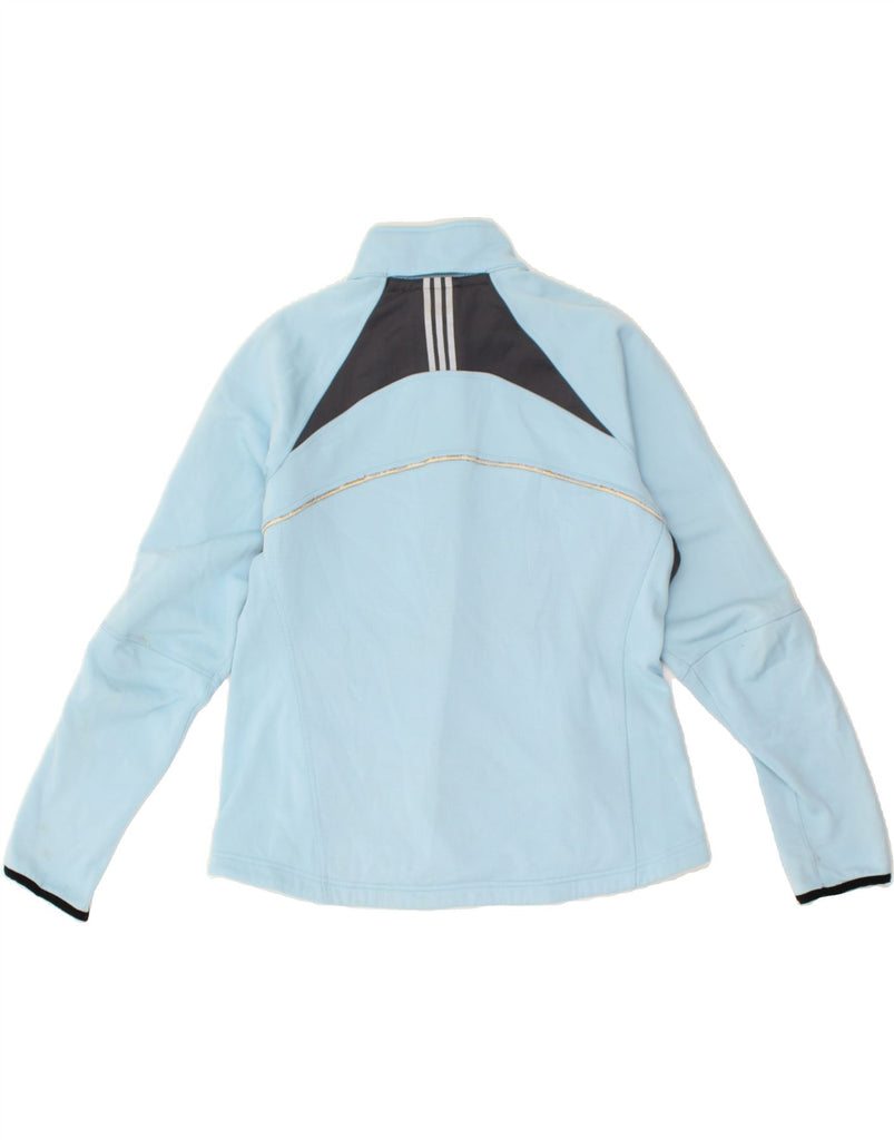 ADIDAS Womens Tracksuit Top Jacket UK 18 XL Blue Colourblock Polyester | Vintage Adidas | Thrift | Second-Hand Adidas | Used Clothing | Messina Hembry 