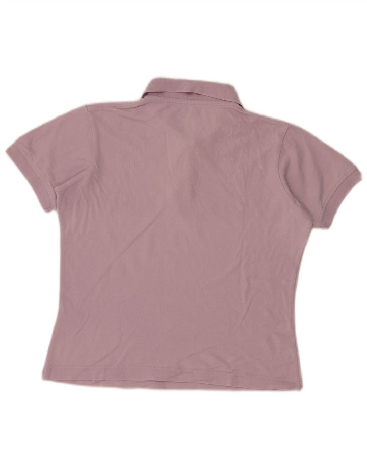 Kappa Womens Oversized Polo Shirt UK 10 Small Pink Cotton