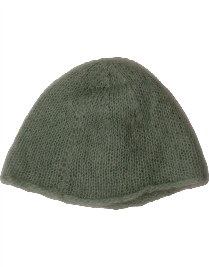 VINTAGE Womens Knit Beanie Hat One Size Green Vintage Vintage and Second-Hand Vintage from Messina Hembry 