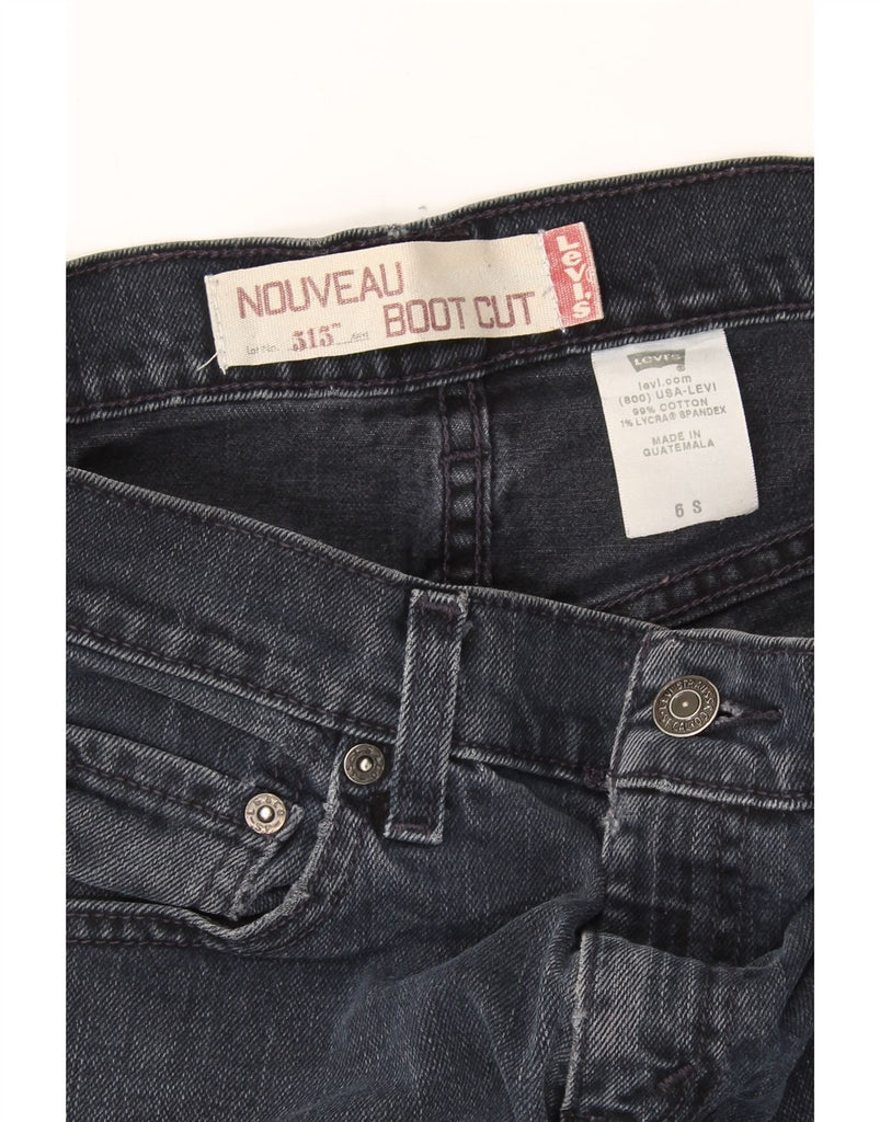 LEVI'S Womens 515 Bootcut Jeans US 6 Medium W30 L29 Navy Blue Cotton Vintage Levi's and Second-Hand Levi's from Messina Hembry 
