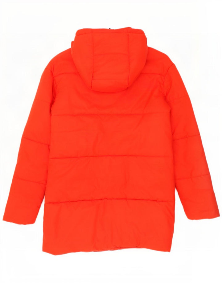 Nike Womens Oversized Graphic Reversible Padded Coat UK 10 Small Orange