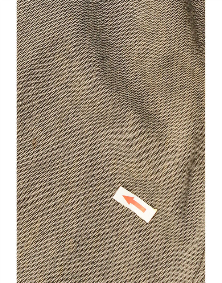 Calvin Klein Mens Straight Cargo Trousers W36 L34 Grey Herringbone