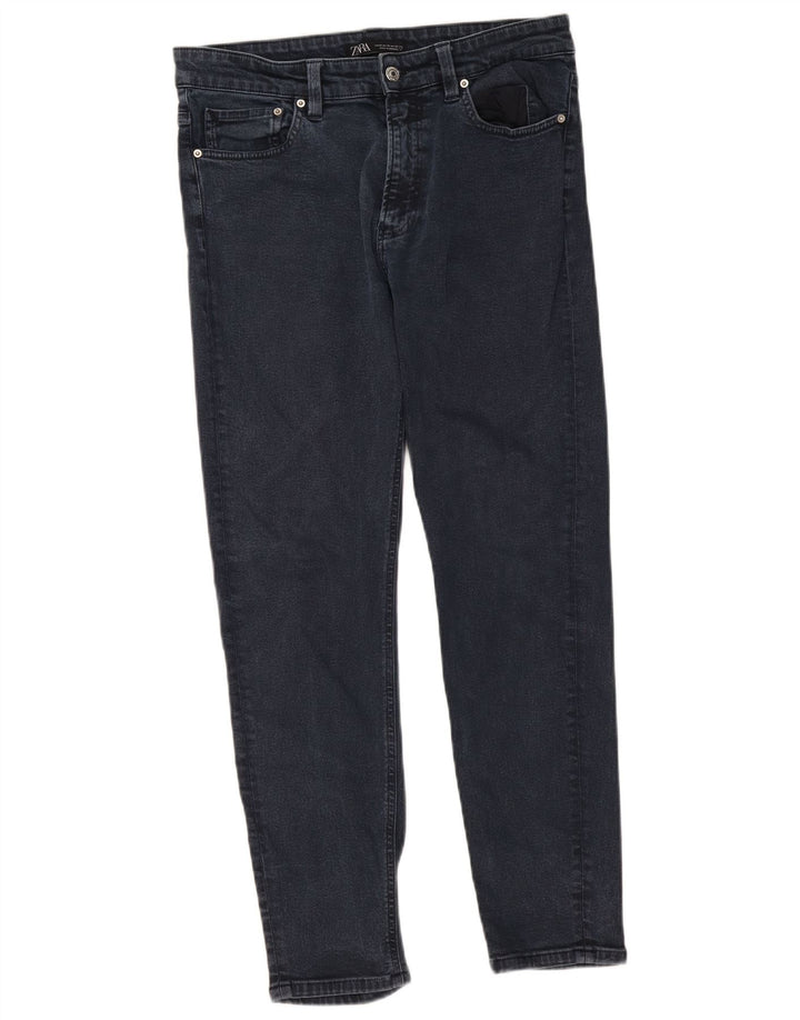 Zara Mens Slim Jeans EU 42 Large W32 L29 Navy Blue