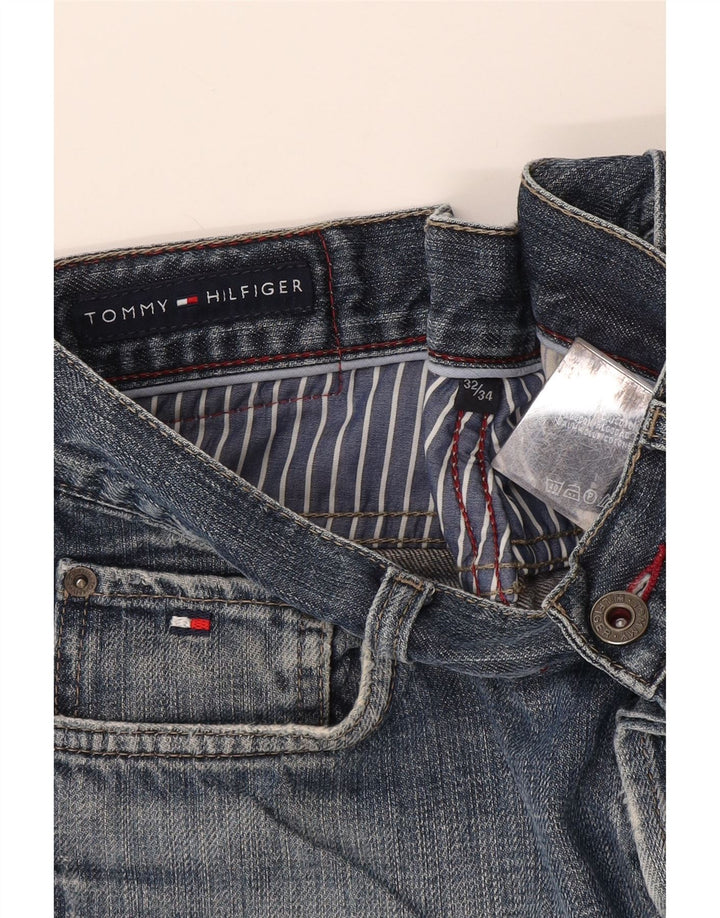 Tommy Hilfiger Mens Denim Shorts W32 Medium Blue Cotton