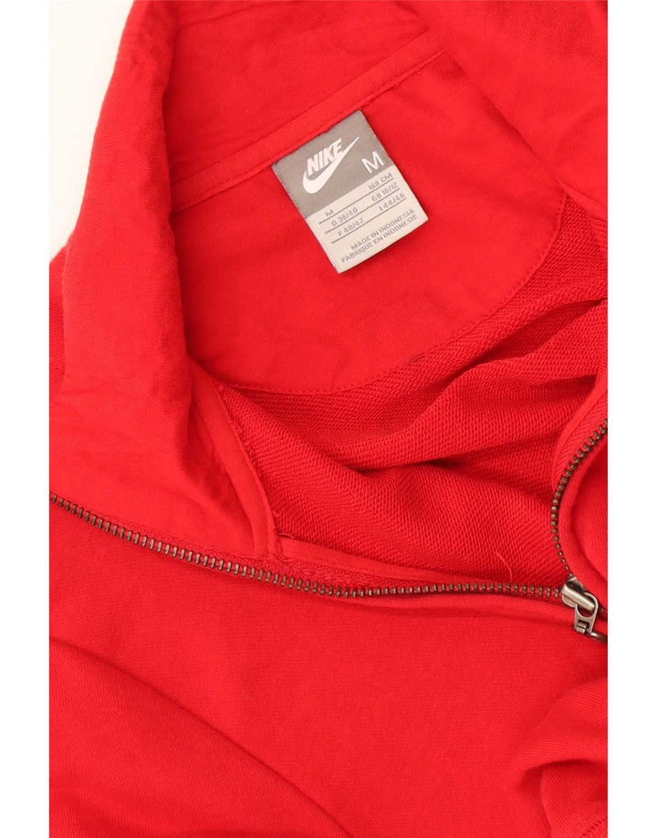 Nike Womens Tracksuit Top Jacket UK 10/12 Medium Red
