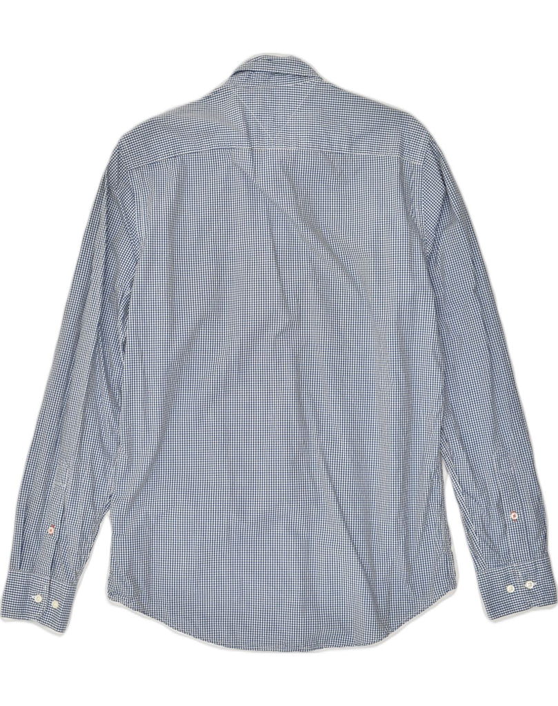 TOMMY HILFIGER Mens Regular Fit Shirt Small Blue Gingham Cotton | Vintage Tommy Hilfiger | Thrift | Second-Hand Tommy Hilfiger | Used Clothing | Messina Hembry 