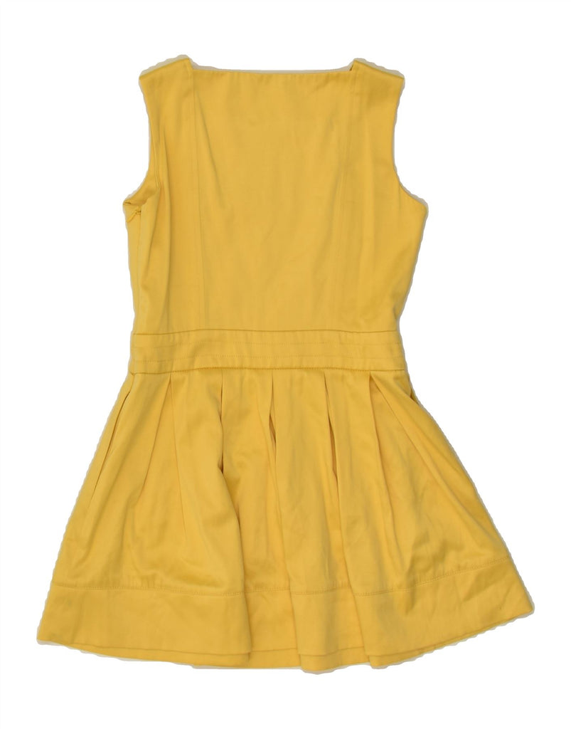 SIMONA BARBIERI Girls Twin-Set Pleated Swing Dress 7-8 Years Yellow | Vintage Simona Barbieri | Thrift | Second-Hand Simona Barbieri | Used Clothing | Messina Hembry 