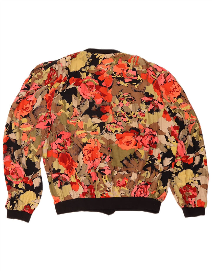 Vintage Womens Shirt Blouse UK 14 Large Multicoloured Floral