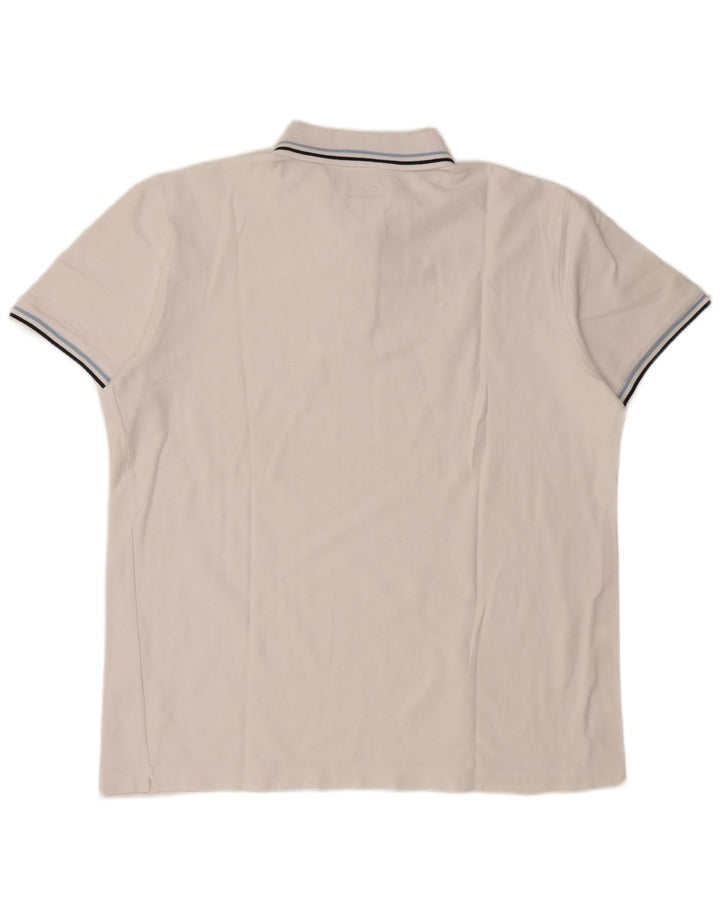 Lotto Mens Polo Shirt XL White Cotton