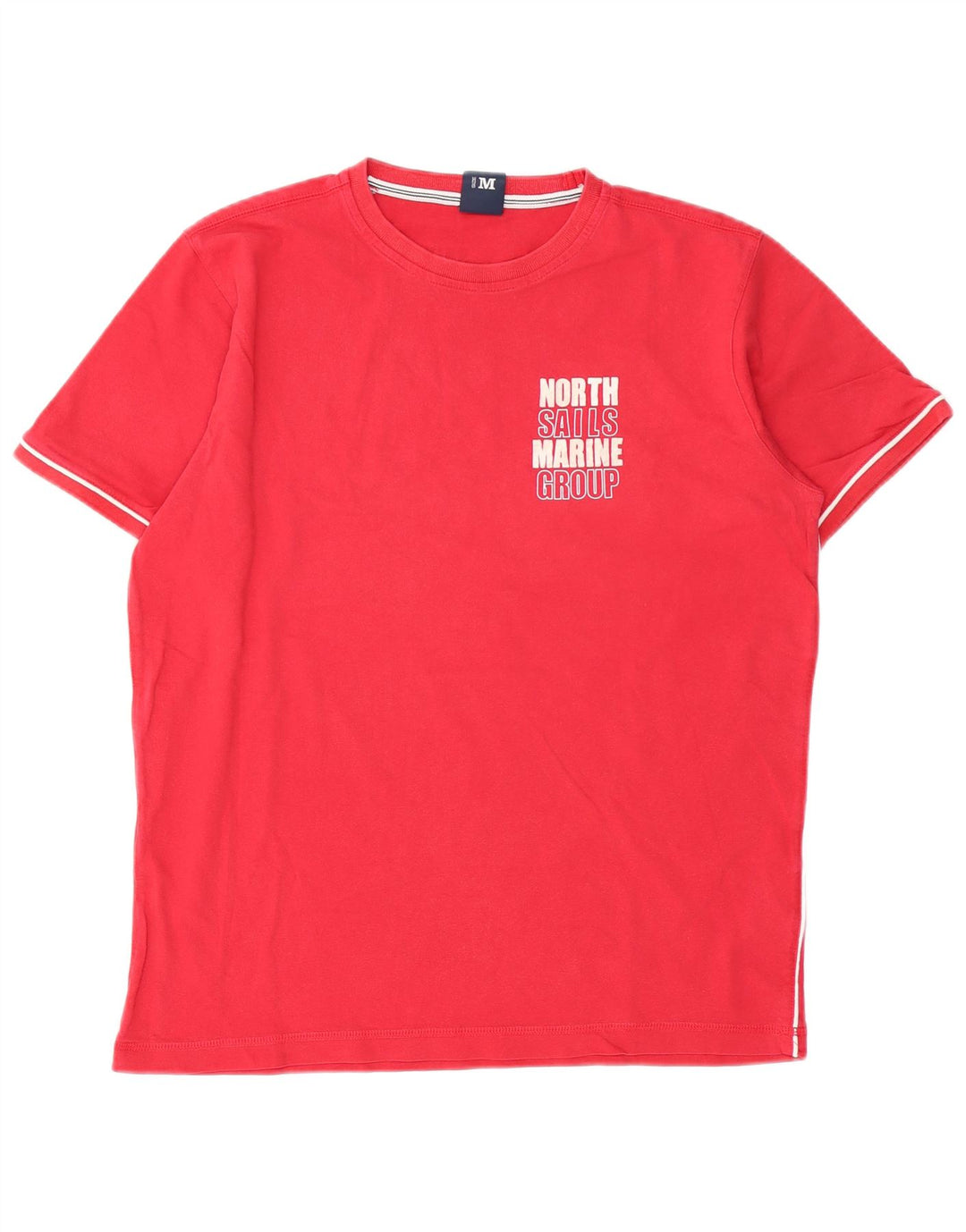 North Sails Mens Graphic T-Shirt Top Medium Red Cotton