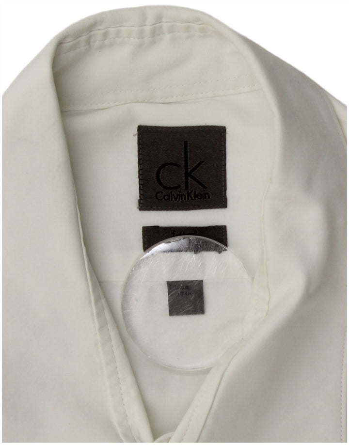 Calvin Klein Mens Shirt Size 17 44 XL White