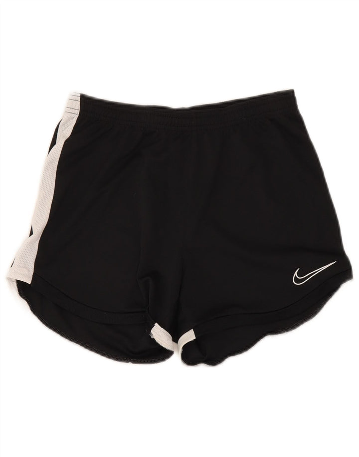 Nike Womens Sport Shorts UK 10 Small Black Colourblock Polyester