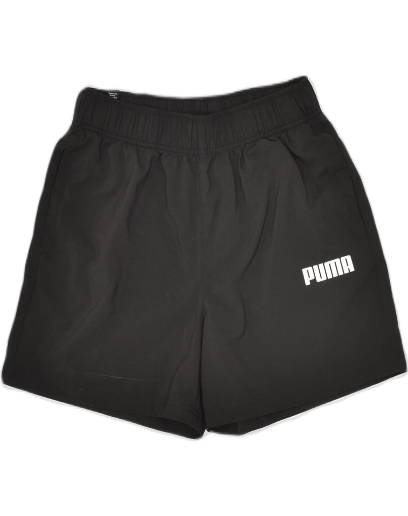 PUMA Mens Sport Shorts Small Black Polyester | Vintage Puma | Thrift | Second-Hand Puma | Used Clothing | Messina Hembry 