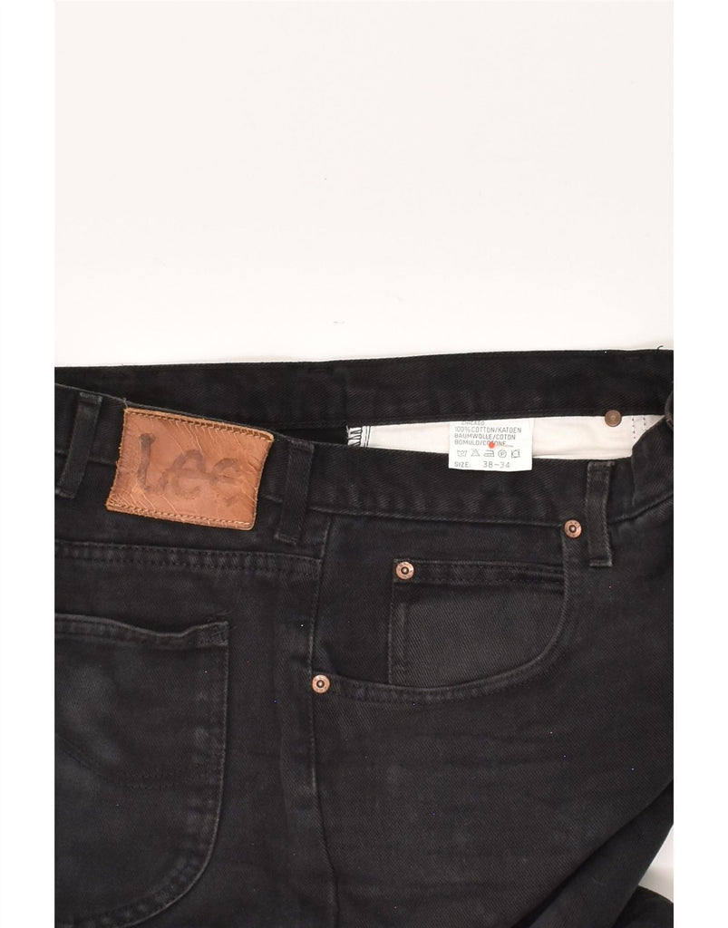 LEE Mens Straight Jeans W38 L34  Black Cotton Vintage Lee and Second-Hand Lee from Messina Hembry 