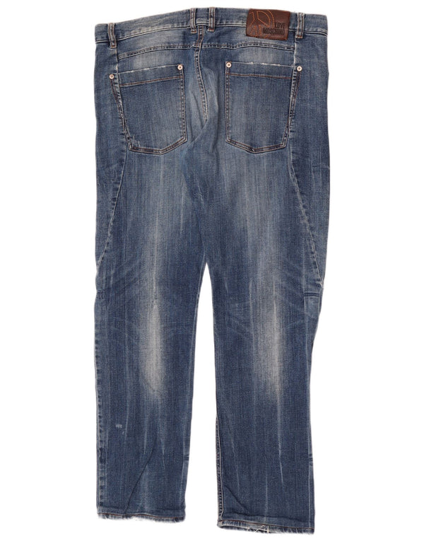 Moschino Mens Slim Jeans W38 L32 Blue Cotton Classic