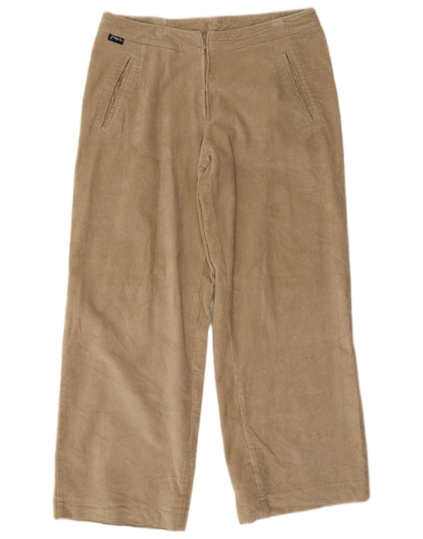 AUSTRALIAN L'ALPINA Womens High Waist Corduroy Trousers IT 48 XL W34 L28 Be