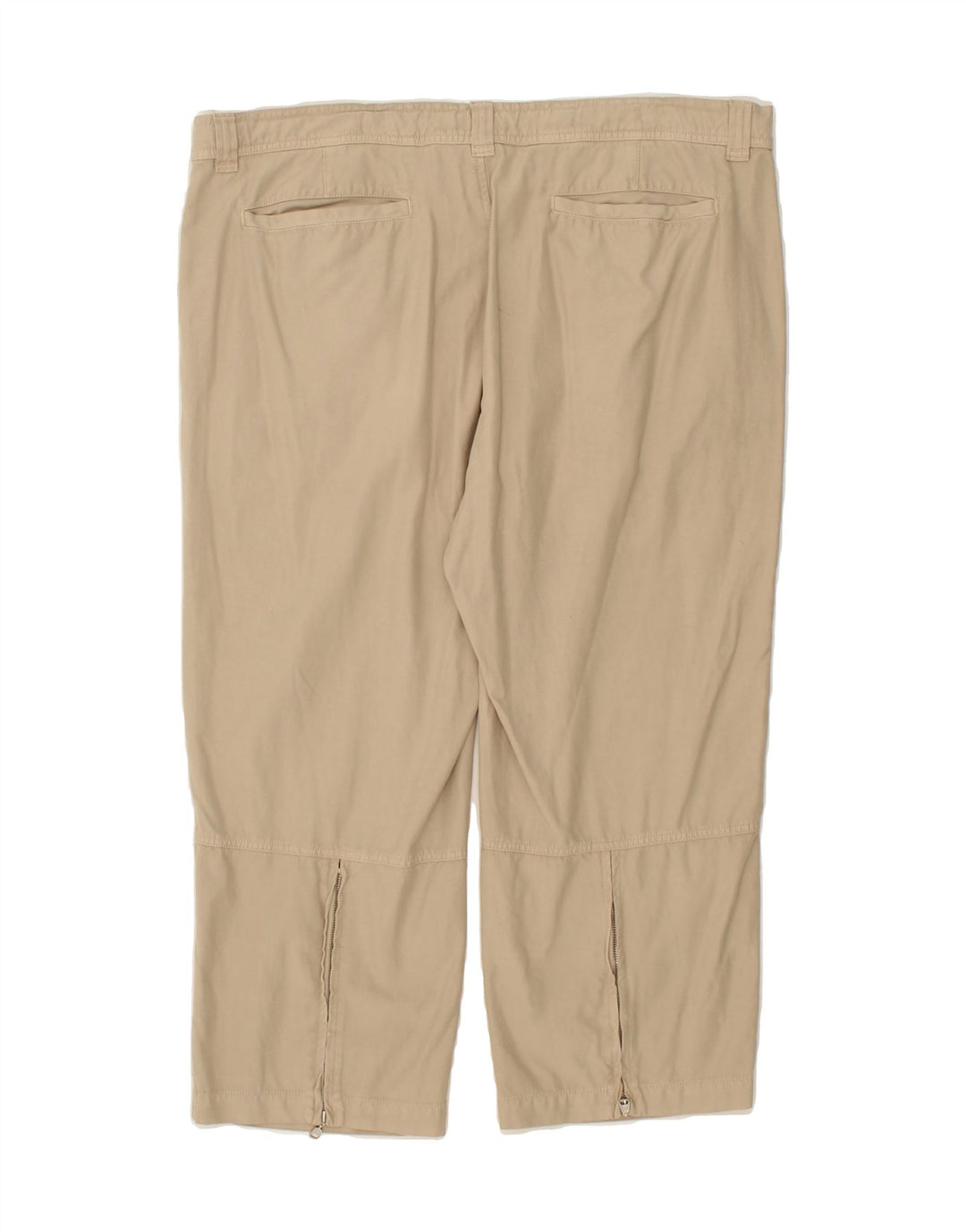 THINK PINK Mens Straight Capri Trousers W40 L24 Beige Cotton Vintage Think Pink and Second-Hand Think Pink from Messina Hembry 
