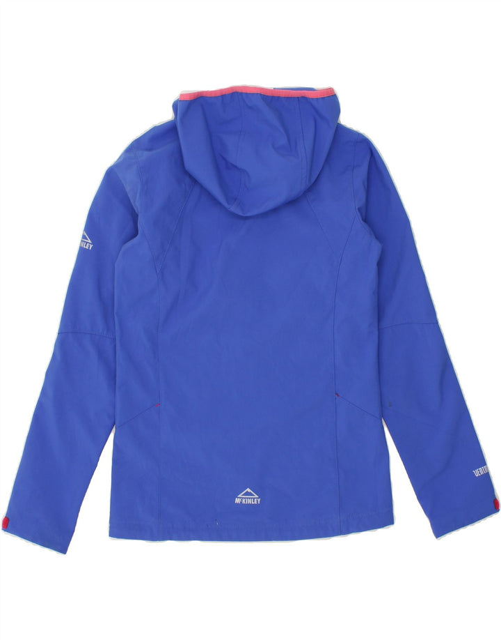 MC KINLEY Girls Hooded Tracksuit Top Jacket 13-14 Years Blue Polyester Vintage MC Kinley and Second-Hand MC Kinley from Messina Hembry 