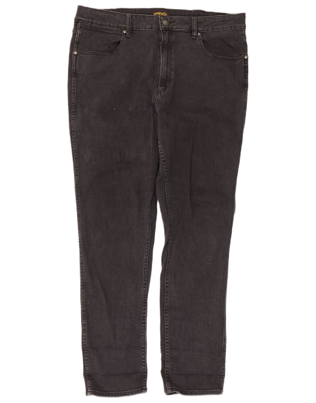 Wrangler Mens Sid Slim Jeans W38 L29 Grey Cotton