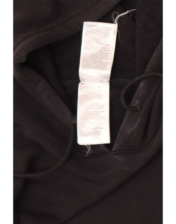 Reebok Mens Hoodie Jumper Large Black Cotton