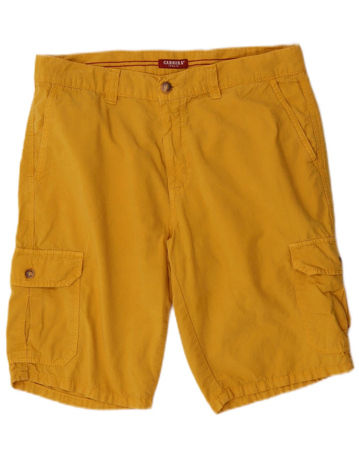 Carrera Mens 618 Cargo Shorts IT 48 Medium W33  Yellow Cotton