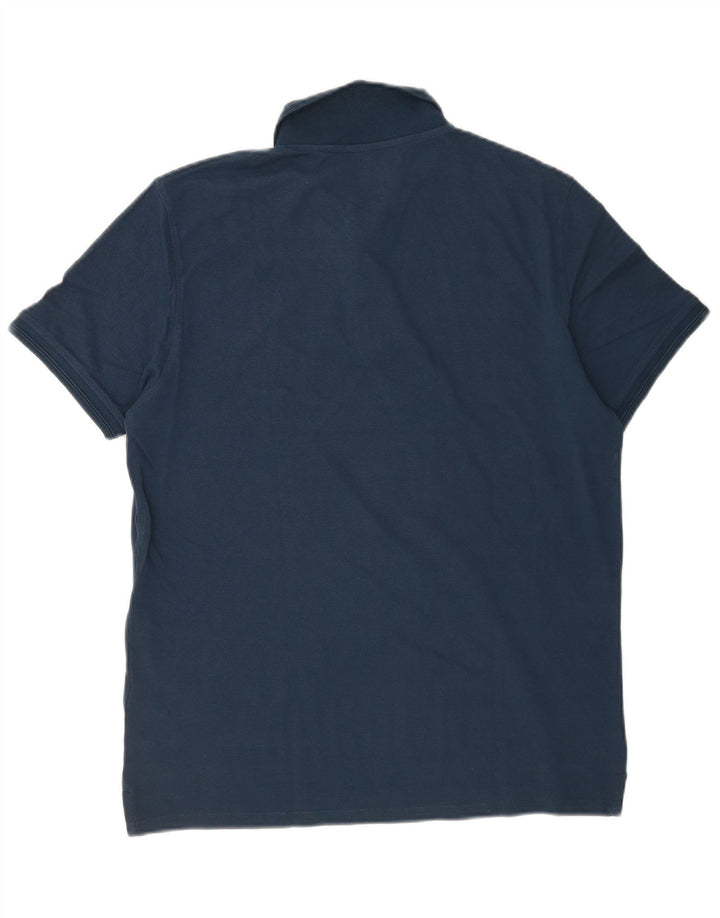 Liu Jo Mens Polo Shirt Medium Navy Blue Cotton