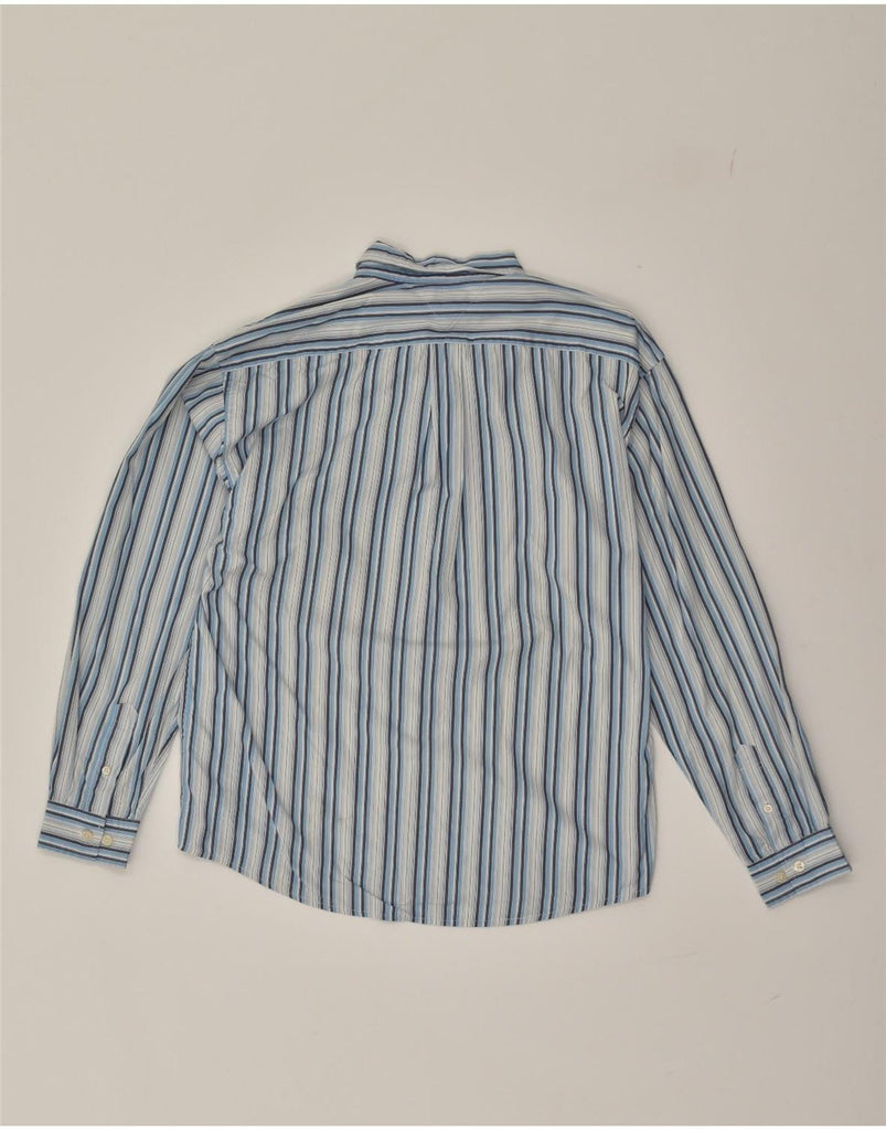 TOMMY HILFIGER Boys Shirt 15-16 Years XL  Blue Striped Cotton | Vintage Tommy Hilfiger | Thrift | Second-Hand Tommy Hilfiger | Used Clothing | Messina Hembry 