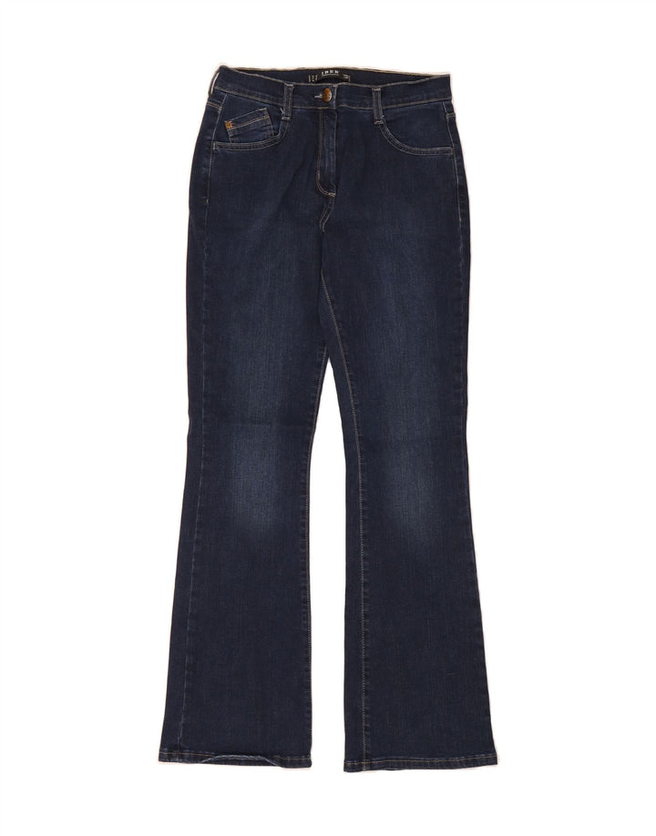 IBER Womens High Rise Bootcut Jeans IT 42 Medium W26 L30 Navy Blue Vintage Iber and Second-Hand Iber from Messina Hembry 