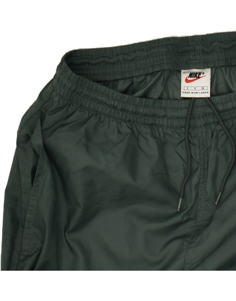 NIKE Mens Tracksuit Trousers Small Green Nylon | Vintage Nike | Thrift | Second-Hand Nike | Used Clothing | Messina Hembry 