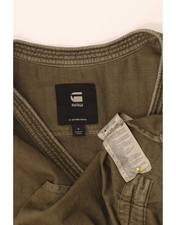 G-Star Womens Oversized Tunic Dress UK 10 Small Khaki Cotton
