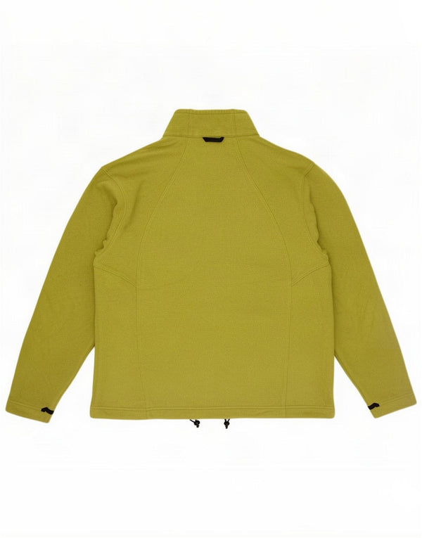 Jack Wolfskin Womens Fleece Jacket UK 18 XL Green Polyester