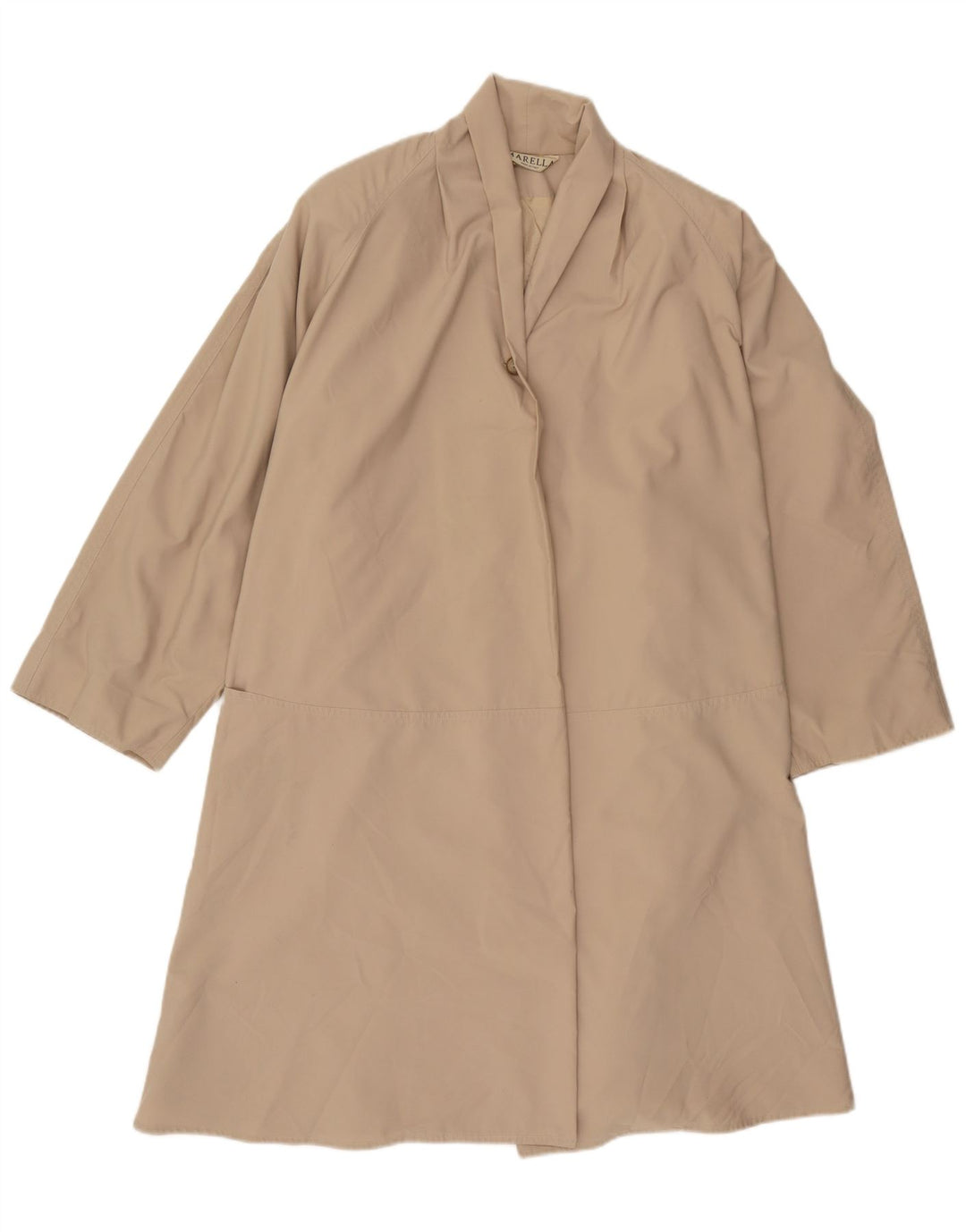 Marella Womens Overcoat UK 14 Large Beige Polyester