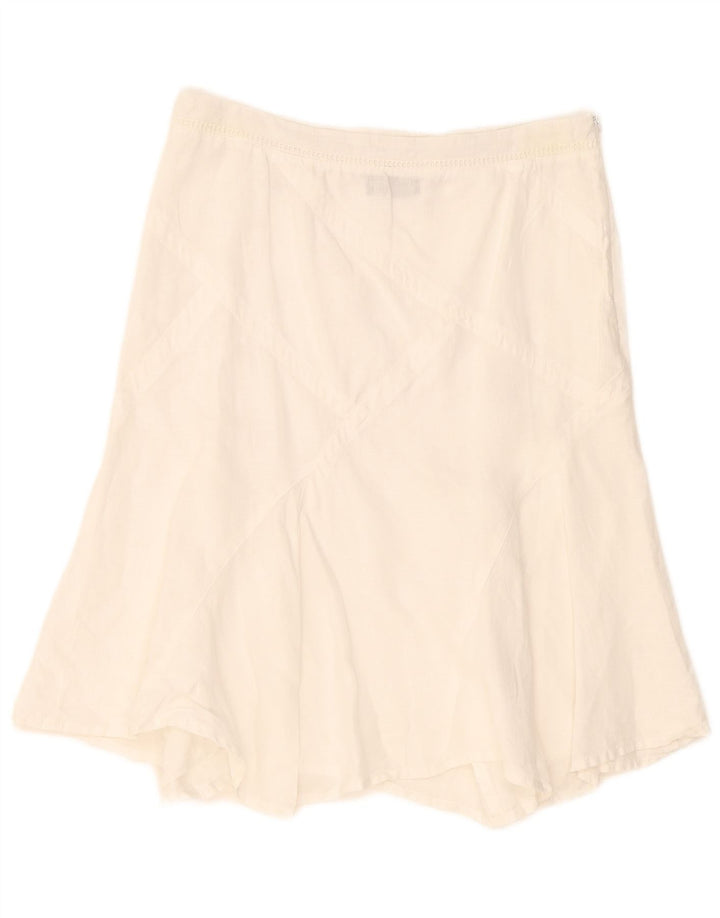 Calvin Klein Jeans Womens Asymmetrical Skirt Medium W30 White
