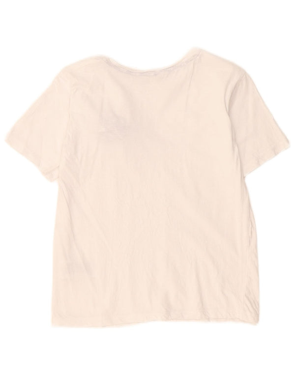 SIVIGLIA Girls Graphic T-Shirt Top 11-12 Years White Cotton
