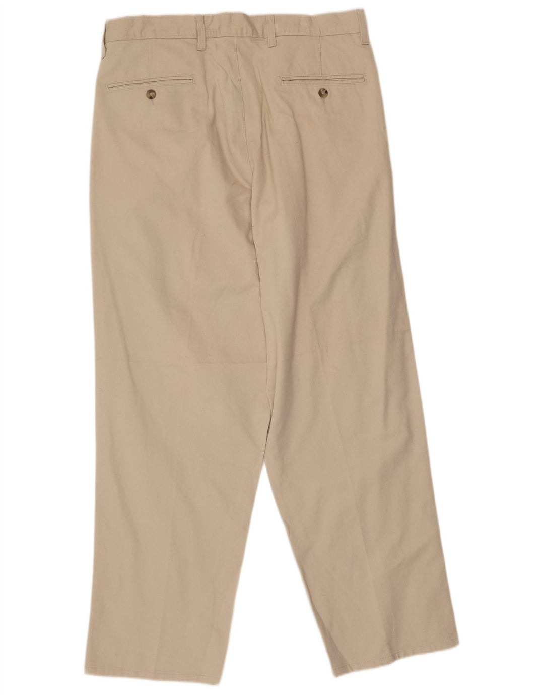 Eddie Bauer Mens Pegged Chino Trousers W34 L30 Beige Cotton