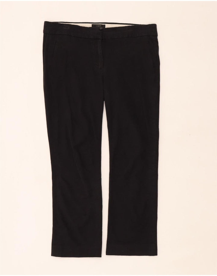J. Crew Womens Campbell Bootcut Cropped Trousers US 4 Small W32 L25 Black