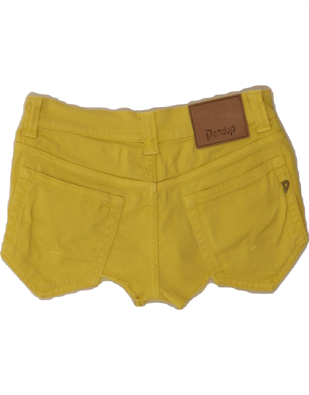 DONDUP Womens Denim Hot Pants W28 Medium Yellow Cotton Vintage Dondup and Second-Hand Dondup from Messina Hembry 