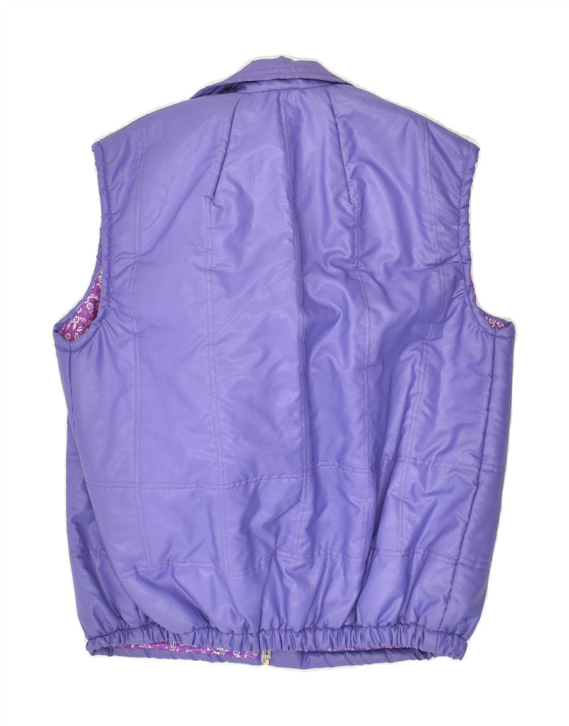 VINTAGE Womens Gilet UK 16 Large Purple | Vintage Vintage | Thrift | Second-Hand Vintage | Used Clothing | Messina Hembry 