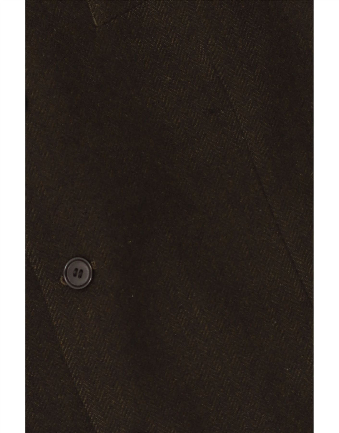 Vintage Mens 3 Button Blazer Jacket IT 54 2XL Khaki Herringbone Cashmere