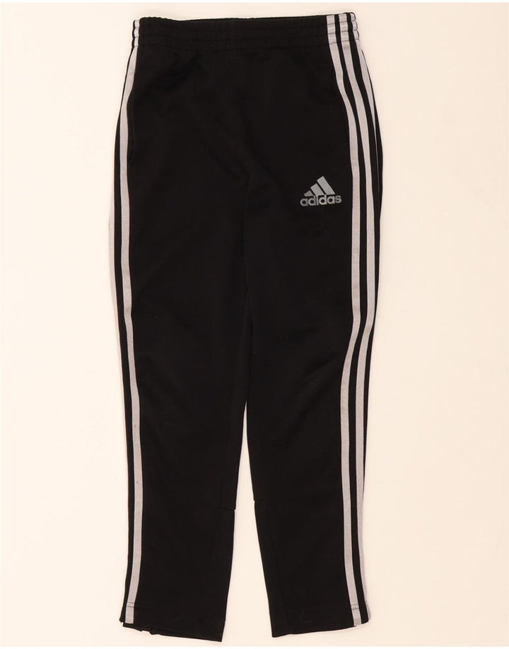 ADIDAS Girls Climalite Tracksuit Trousers 9-10 Years  Black Polyester Vintage Adidas and Second-Hand Adidas from Messina Hembry 