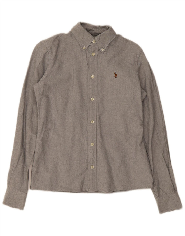 Ralph Lauren Mens Custom Fit Shirt Small Grey Cotton