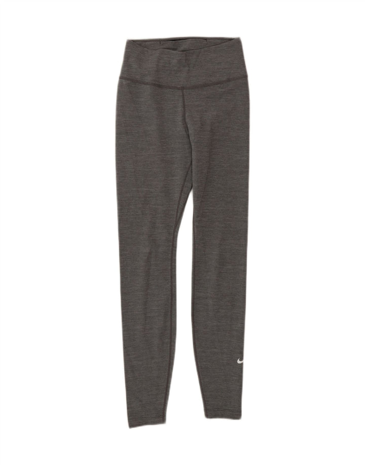 NIKE Womens Leggings UK 6 XS  Grey