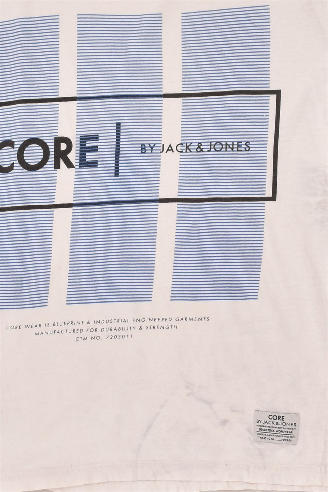 JACK & JONES Mens Graphic T-Shirt Top Medium White Cotton | Vintage Jack & Jones | Thrift | Second-Hand Jack & Jones | Used Clothing | Messina Hembry 