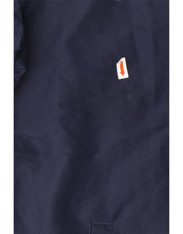 NIKE Boys Rain Jacket 13-14 Years XL Navy Blue Colourblock Polyester