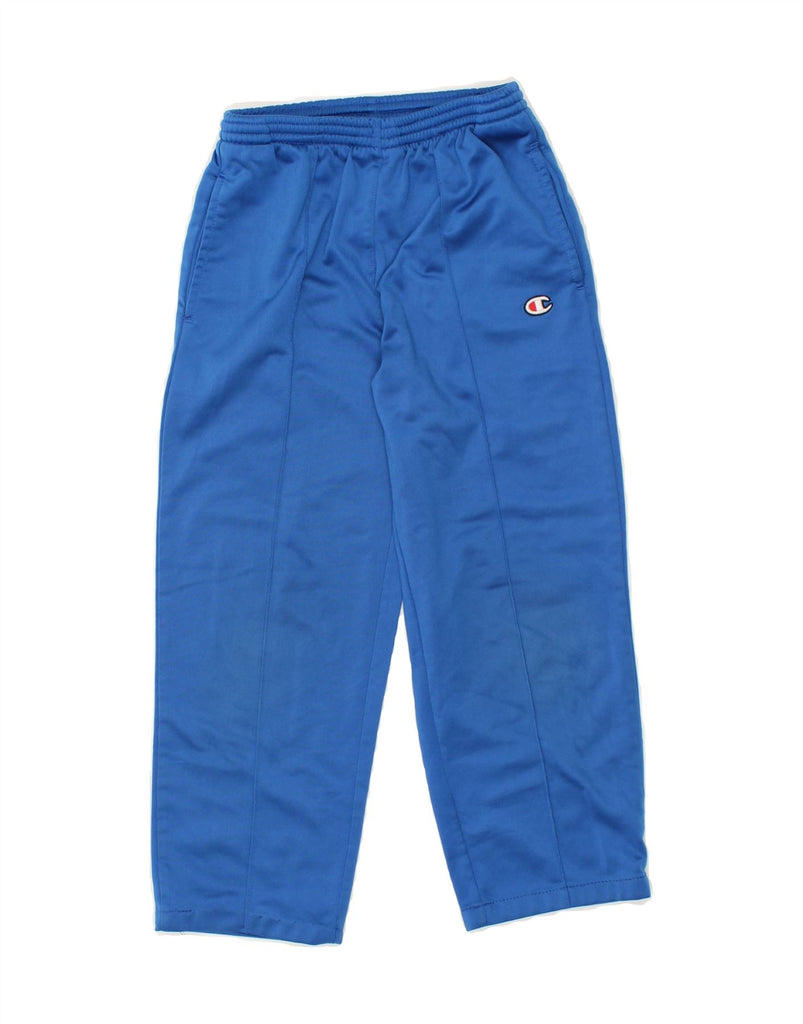 CHAMPION Boys Tracksuit Trousers 7-8 Years Blue Polyester | Vintage Champion | Thrift | Second-Hand Champion | Used Clothing | Messina Hembry 