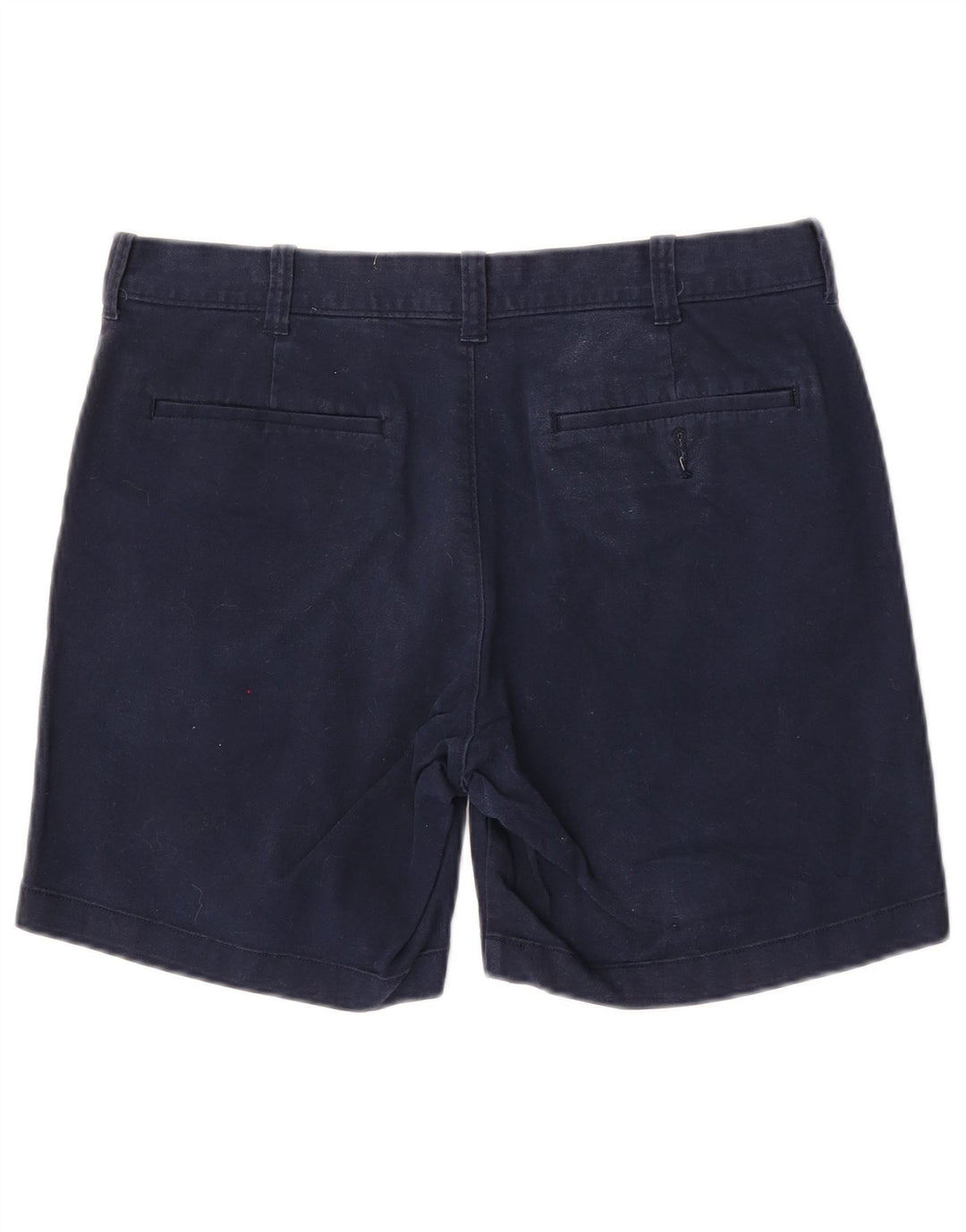 J. Crew Mens Flex Regular Fit Chino Shorts W33 Medium Navy Blue Cotton
