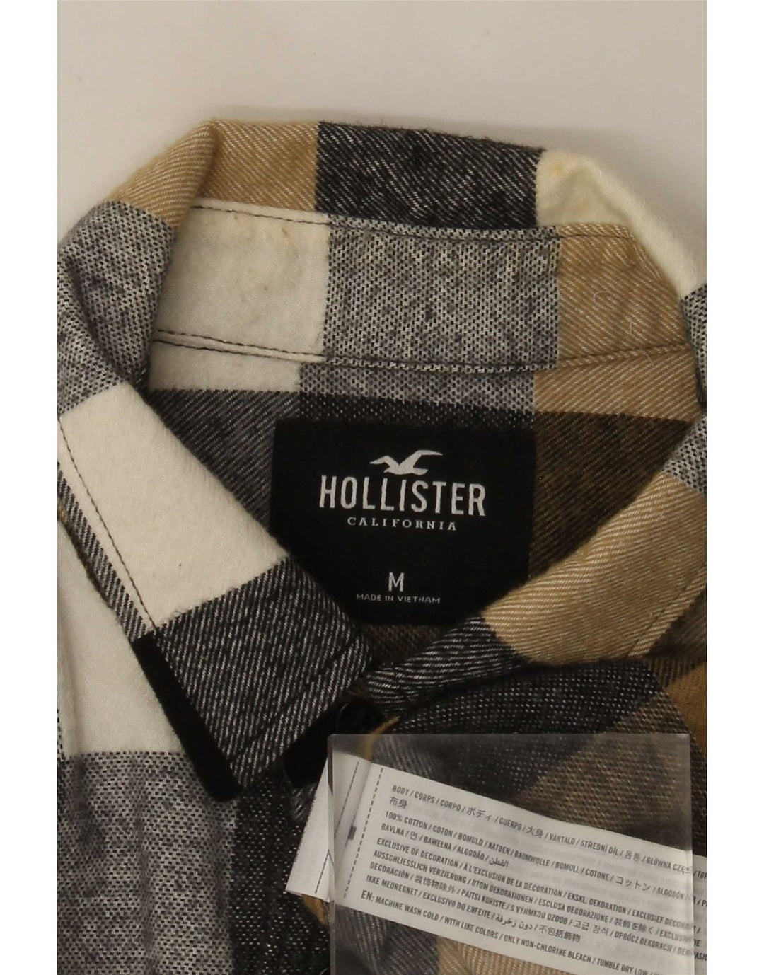 Hollister Mens Flannel Shirt Medium Multicoloured Check Cotton