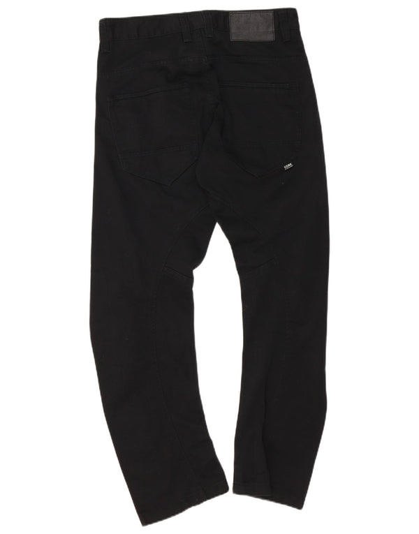 Jack & Jones Mens Banana Slim Casual Trousers W30 L30 Black Cotton
