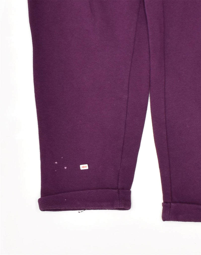 ADIDAS Womens Tracksuit Trousers UK 10 Small Purple Cotton | Vintage | Thrift | Second-Hand | Used Clothing | Messina Hembry 