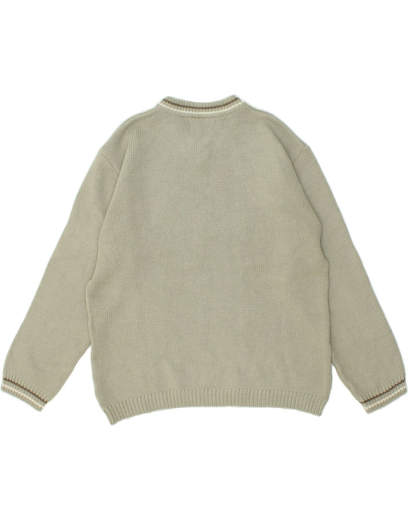 KAPPA Mens V-Neck Jumper Sweater Small Beige Wool | Vintage Kappa | Thrift | Second-Hand Kappa | Used Clothing | Messina Hembry 